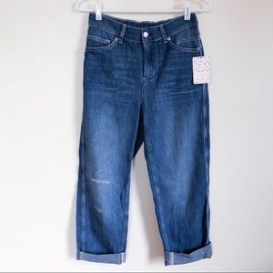 free people | chloe baby barrel straight jeans xs